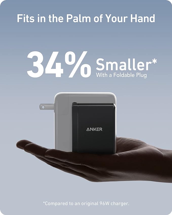 Anker 100W USB c charger block (GaN II) 3 port
