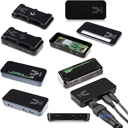 Vilros Raspberry Pi Zero 2 W Complete Starter Kit - Includes Incudes SD Card, Case, Power Supply, HDMI Cable, 4 Port USB HUB (Multi-Use ABS Case, Black)